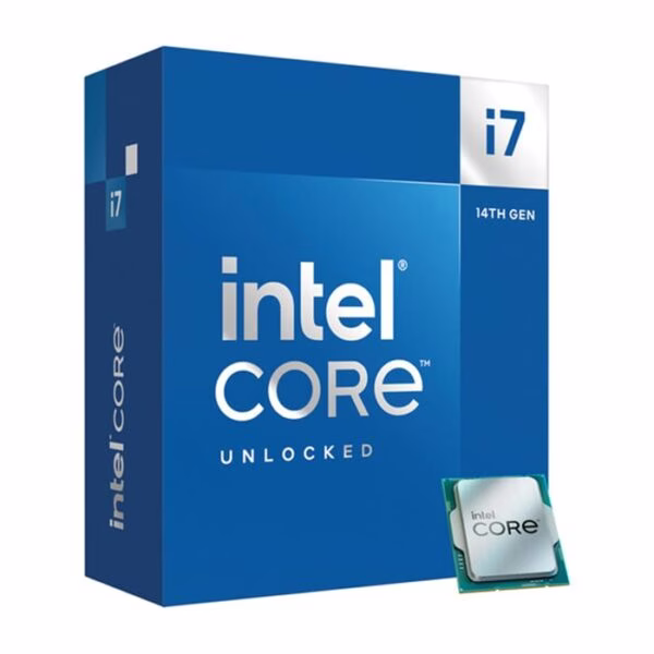 Intel Core i7-14700K 3.4 GHz 20-Core LGA 1700 14th Gen Processor, 20 Cores & 28 Threads, 30MB Cache Memory, 5.6GHz MaxTurbo Boost, Intel UHD Graphics 770, 2CH DDR5 / 192GB Max | BX8071514700KSRN3X image
