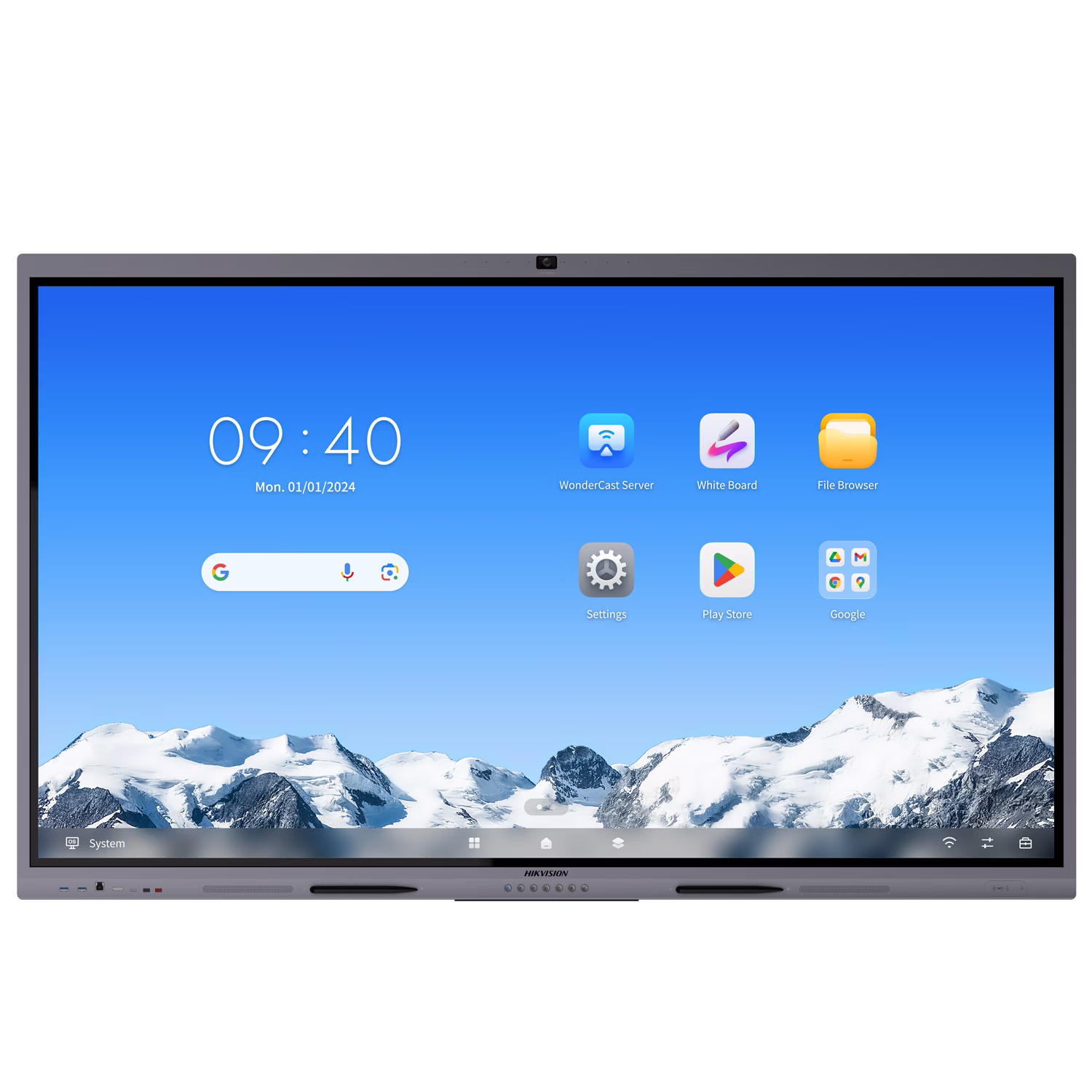Hikvision DS-D5C75RB/B2L 75" 4K Interactive Display, 5ms, 60Hz, UHD (3840 × 2160), VA Panel, Android 14, EDLA Certified, 50-Point Touch, 48MP Camera, 100W Type-C, Pen Included – Buy Online