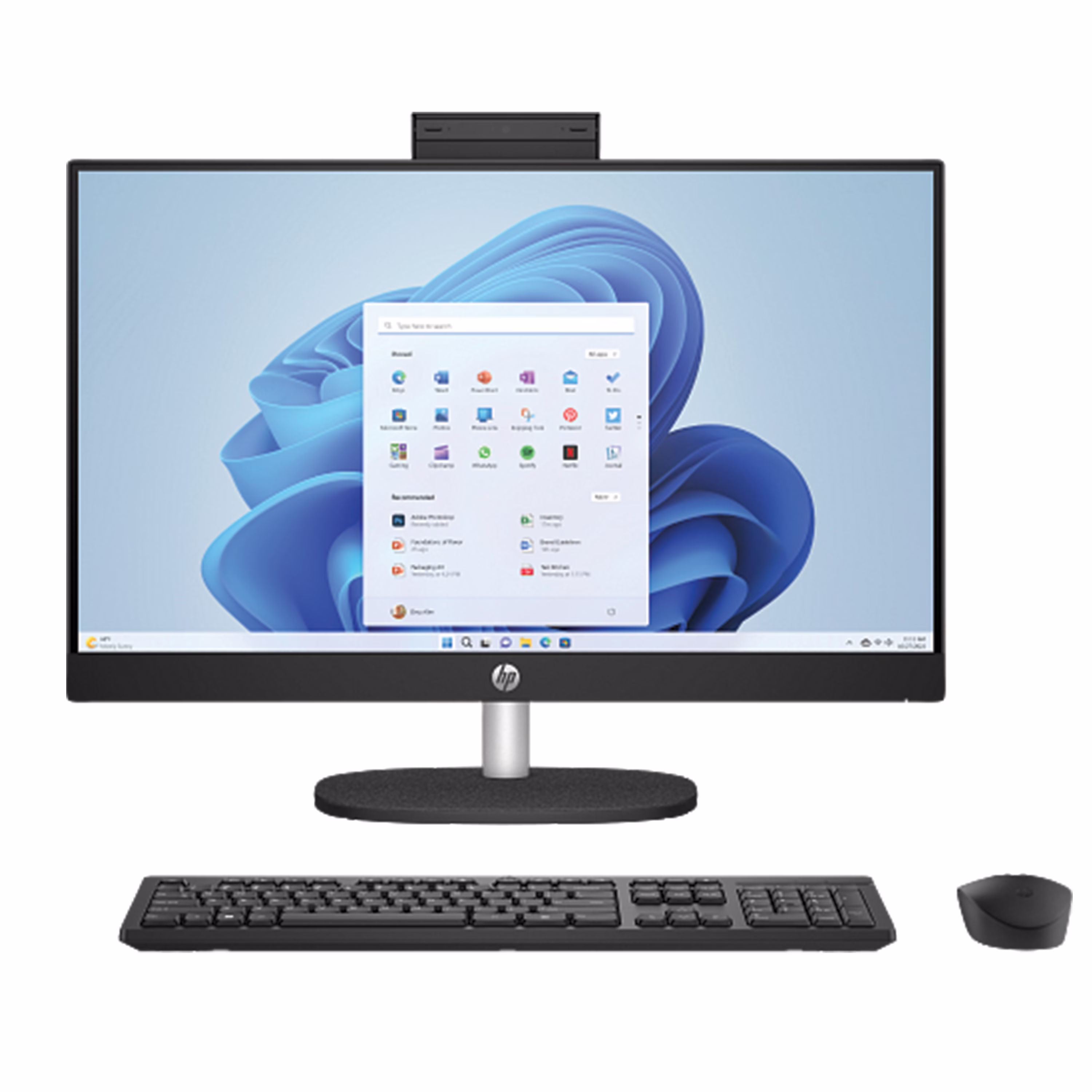HP All-in-One 24-cr0122nh Desktop,13th Gen Intel Core i5-1334U, 24" FHD IPS Touchscreen, 8GB RAM, 512GB SSD, Wired Keyboard & Mouse, DOS, Jet Black, 91D77EA#BH5 – Buy Online