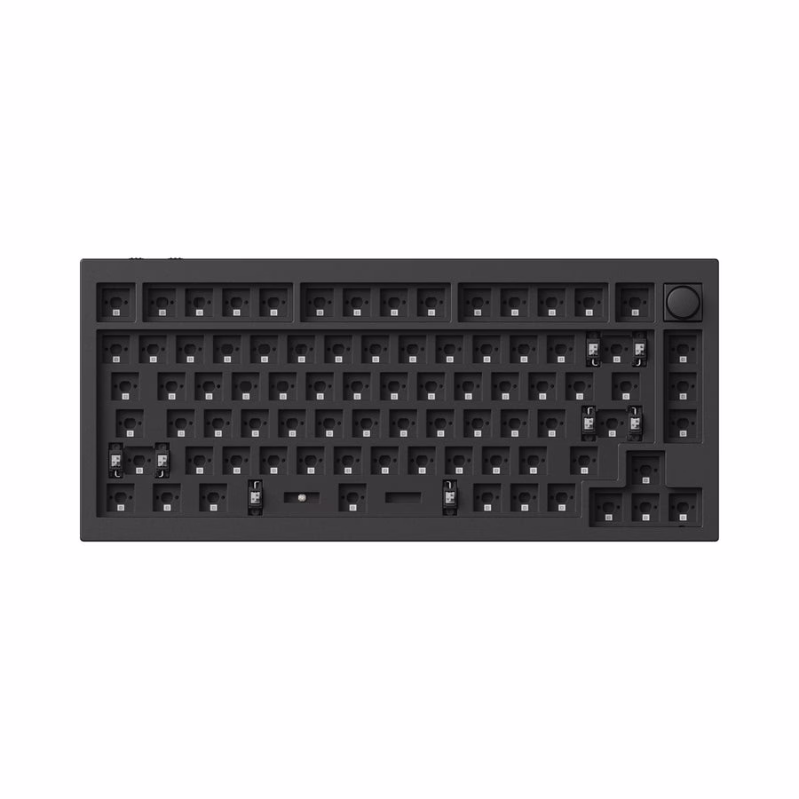 Keychron Q1 HE QMK Wireless Custom Keyboard, Fully Assembled Knob, Carbon Black | Q1H-M1-AR thumbnail 2