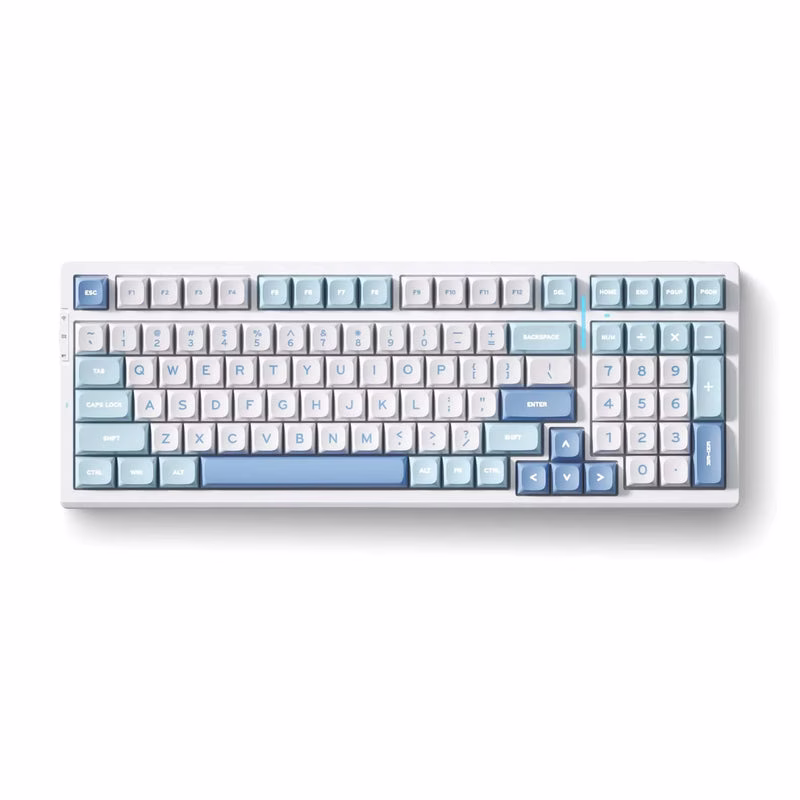 MCHOSE G98 Pro Wireless Mechanical Keyboard, 98% Gasket Mount, Flame Orange Switches, & PVD Mirror Finish, Blue | HW-G98S-2 – Buy Online