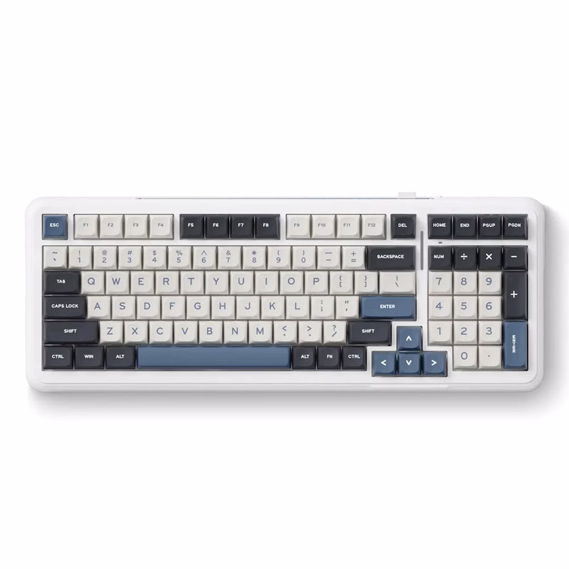 MCHOSE K99 Wireless Mechanical Keyboard, 98% Gasket Mount, Hyacinth Linear Switches, & RGB Wraparound Lighting, Navy Blue | K99-3A – Buy Online