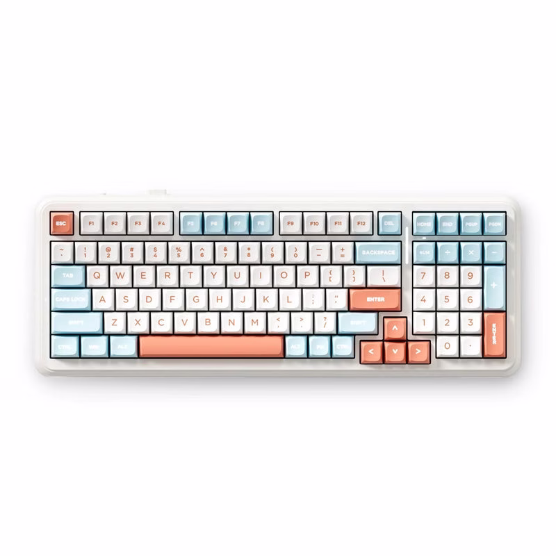 MCHOSE K99 V2 Wireless Gasket Mechanical Keyboard, Icy Creamsicle Switches, & 8000mAh Battery,  Horizon Orange | MC-K99V2-3 – Buy Online