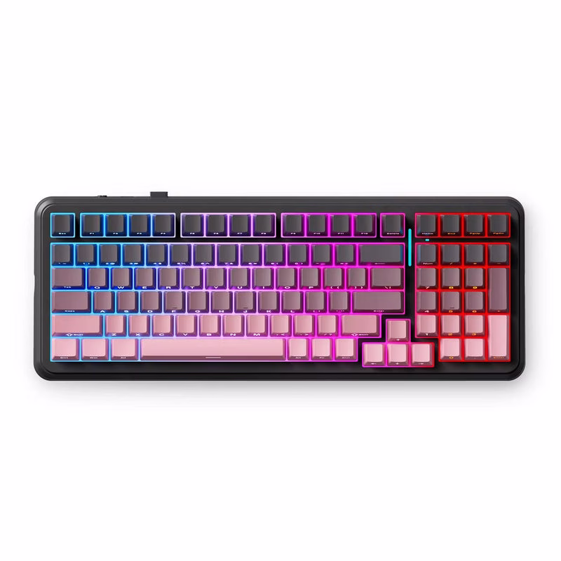MCHOSE K99 V2 Wireless Gasket Mechanical Keyboard, 98% Layout, Icy Creamsicle Switches, & 8000mAh Battery, Black Pink | MC-K99V2-9 – Buy Online