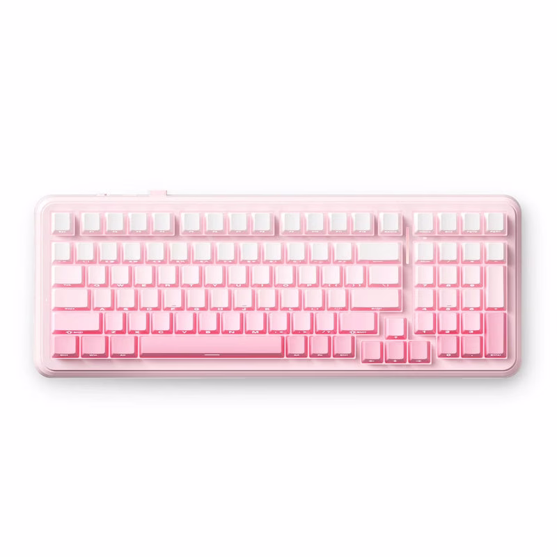 MCHOSE K99 V2 Wireless Gasket Mechanical Keyboard, 98% Layout, Icy Creamsicle Switches, & 8000mAh Battery, Pink Gradient | MC-K99V2-12 – Buy Online