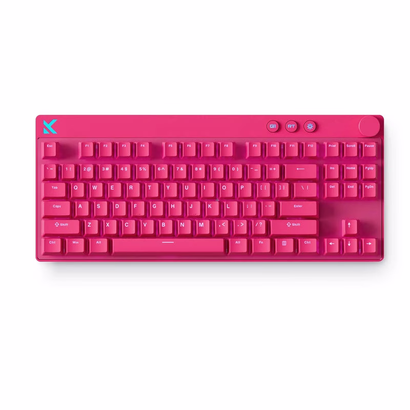MCHOSE Mix 87 Hall Effect Magnetic Gaming Keyboard, 8KHz Polling, 256K Scan Rate, & Mount Tai Magnetic GT Switches, Rose Red | Mix87 HE – Buy Online
