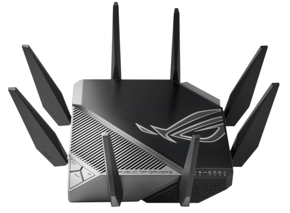 ASUS ROG Rapture GT-AXE11000 Tri-Band WiFi 6E Gaming Router, 11000Mbps, 2.5G Port, 6GHz Band, Aura RGB | 90IG06E0-MO1R00 thumbnail 4