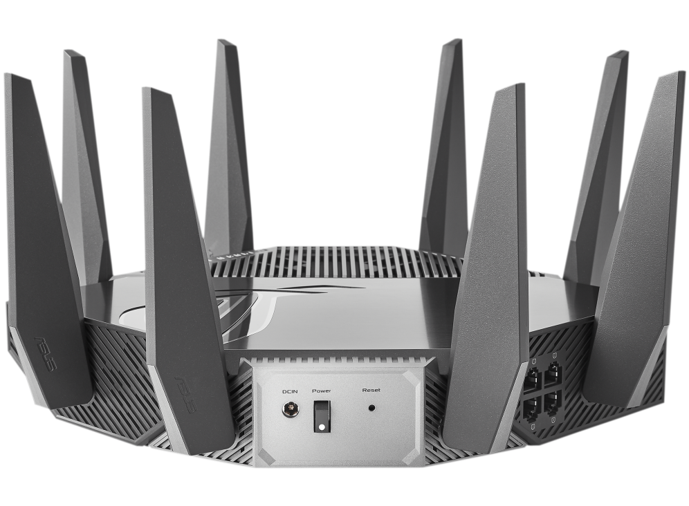 ASUS ROG Rapture GT-AXE11000 Tri-Band WiFi 6E Gaming Router, 11000Mbps, 2.5G Port, 6GHz Band, Aura RGB | 90IG06E0-MO1R00 thumbnail 6