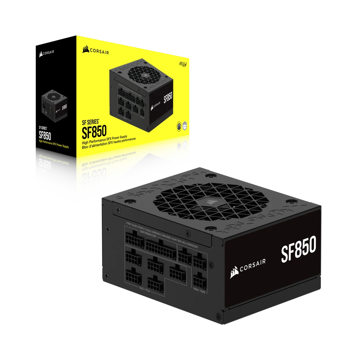 CORSAIR SF850 80 PLUS Platinum SFX Power Supply, 850W Fully Modular, ATX 3.1 & PCIe 5.1 Ready, Type-5 Cables, Black | CP-9020256-UK – Buy Online