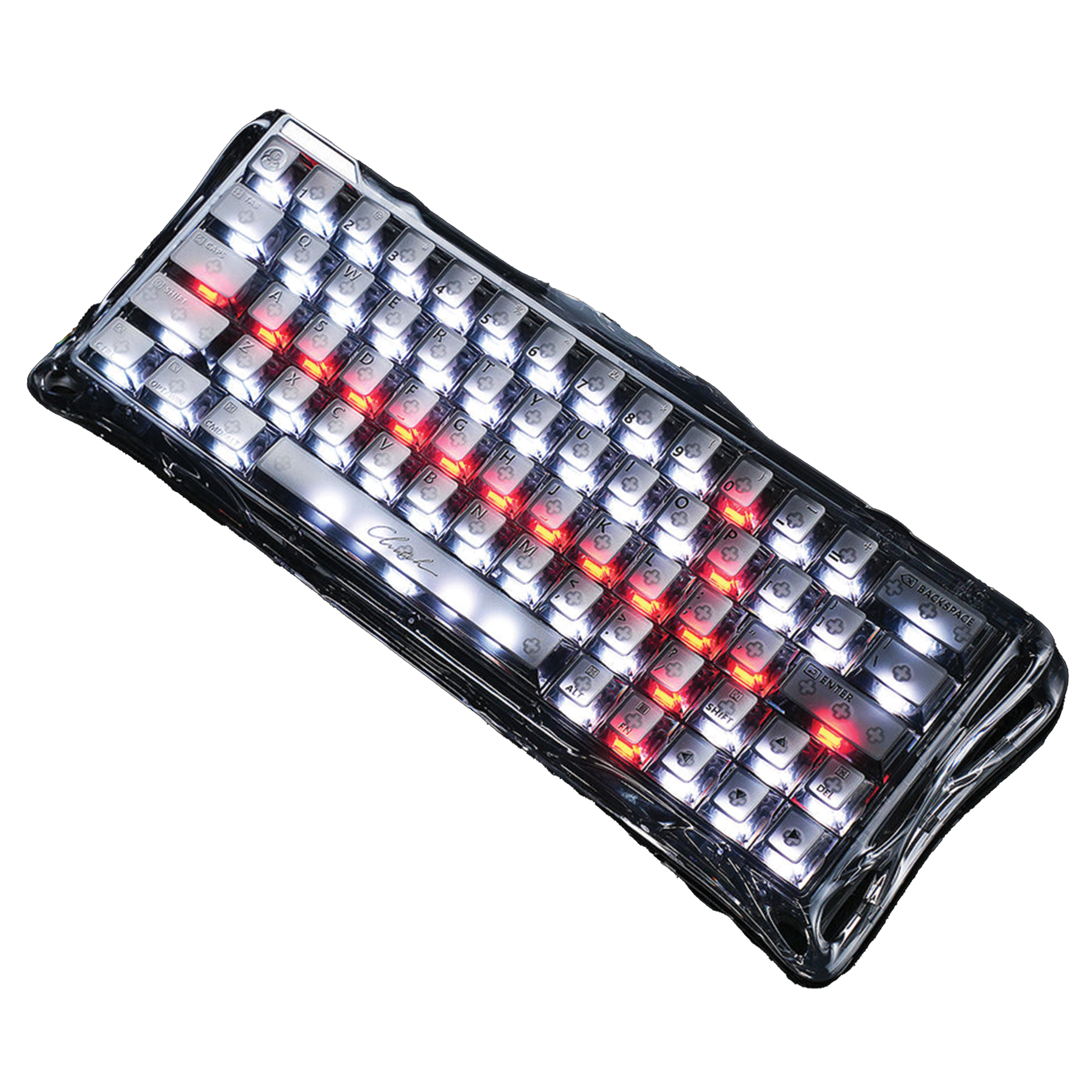 GravaStar V60 60% Hall Effect Magnetic Switch Wired Gaming Keyboard – Onyx Crystal, Rapid Trigger, RT Support, RGB, Transparent Black | V60 Onyx Crystal – Buy Online