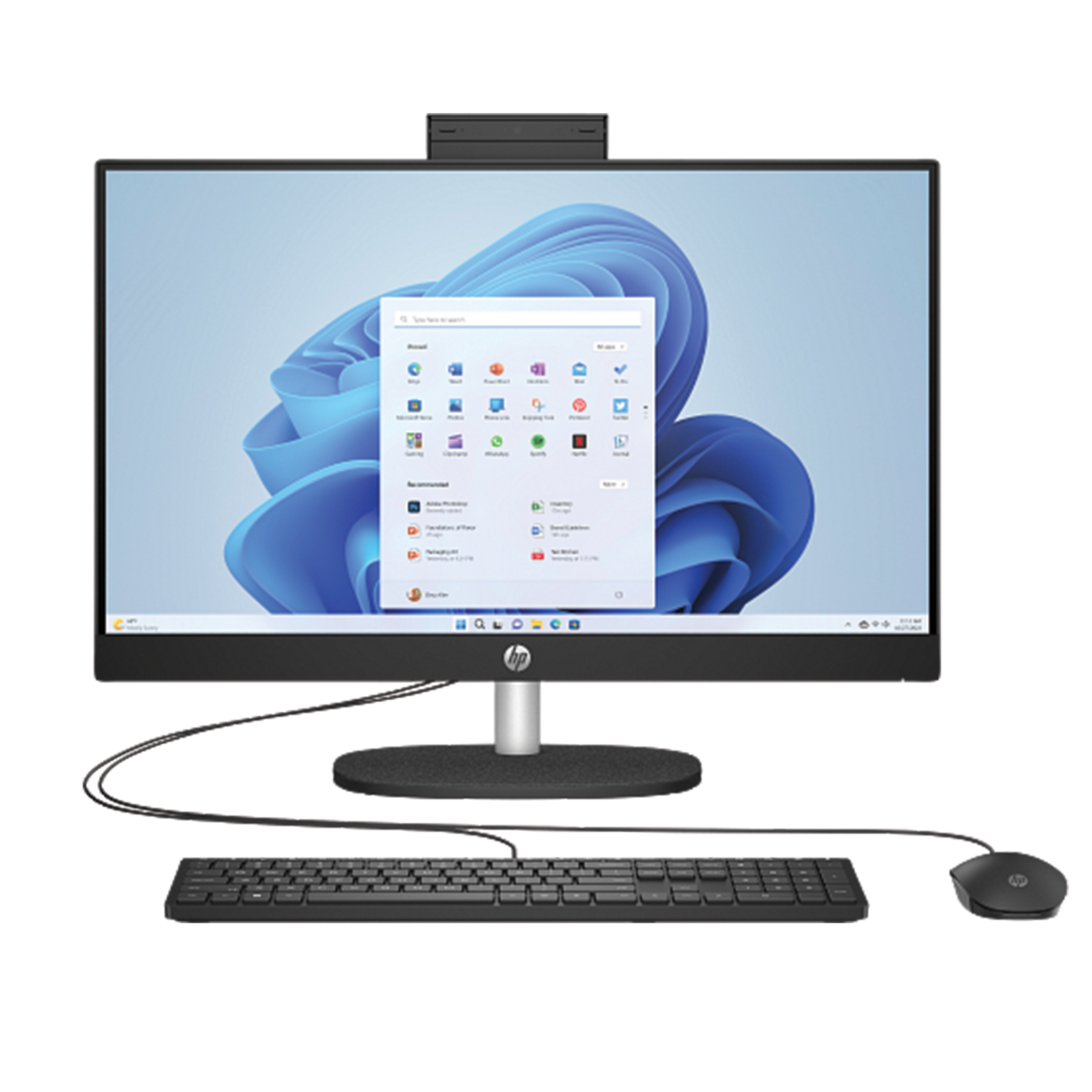 HP All-in-One 24-cr0343nh, Intel Core i5-1334U, 13th GEN, 23.8" FHD Touch Screen,, 8GB RAM, 512GB SSD, Wired Keyboard & Mouse, DOS, Jet Black | BY1X6EA#BH5 – Buy Online