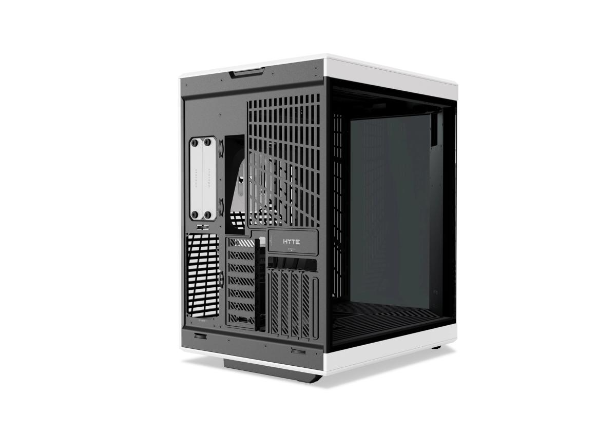 HYTE Y70 Touch Infinite Panda Mid-Tower Case, 4K LCD Touchscreen, PCIe 4.0 Riser, White & Black | CS-HYTE-Y70TTI-WB thumbnail 4