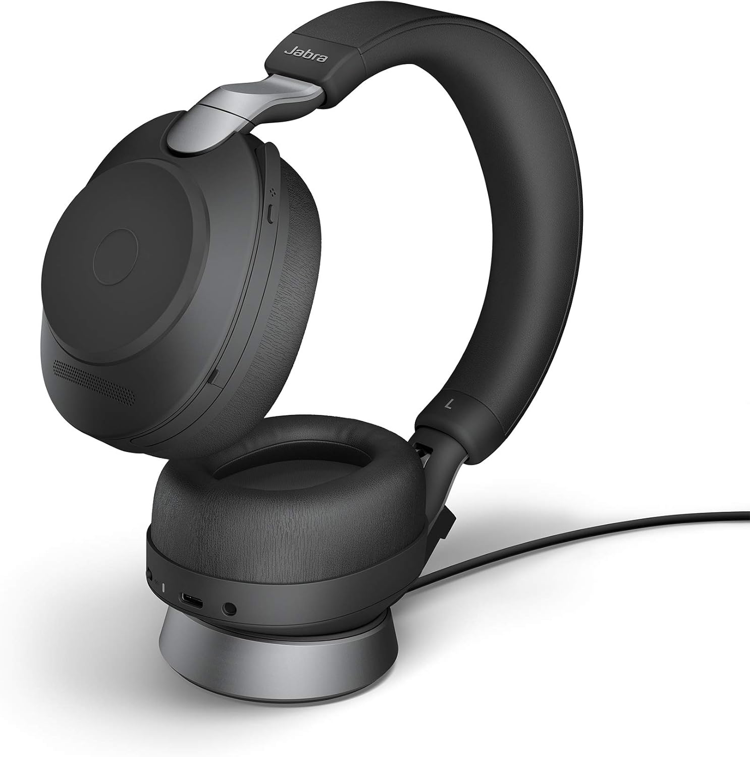 Jabra Evolve2 85 Wireless Headset, Link 380a USB-A MS Stereo with Charging Stand, Black | 28599-999-989 thumbnail 2