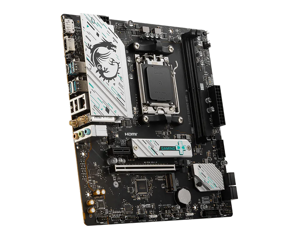 MSI B650M GAMING WIFI Motherboard, AMD Ryzen AM5 Socket, DDR5, PCIe 4.0, mATX | 911-7E30-009 thumbnail 4