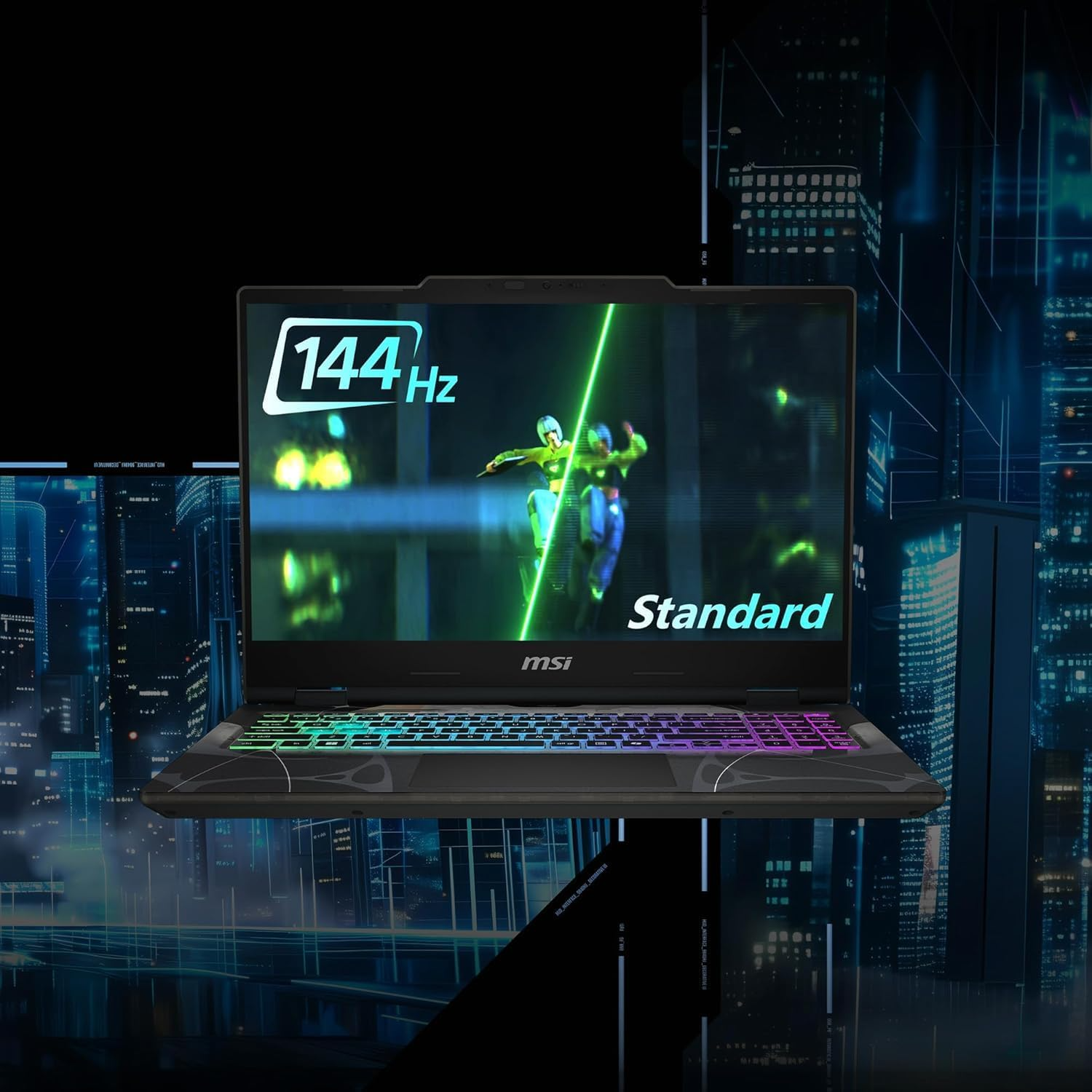 MSI Cyborg 15 B13WEKG 15.6" Gaming Laptop, Intel Core i7-13620H, NVIDIA RTX 5050 8GB, 16GB RAM, 512GB SSD, 144Hz FHD, Eng Keyboard | 9S7-15Q342-493 thumbnail 2