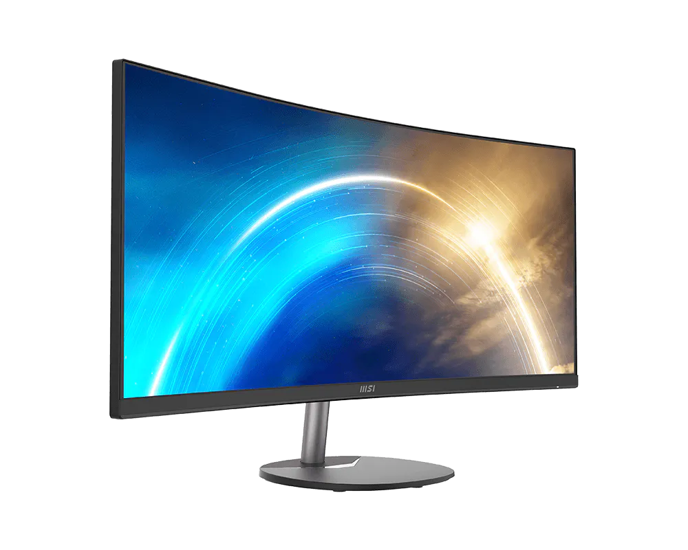 MSI PRO MP341CQ 34" Ultrawide Curved Business Monitor, UWQHD (3440 x 1440), 100Hz, 1ms, Built-in Speakers | 9S6-3PB2CT-074 thumbnail 2