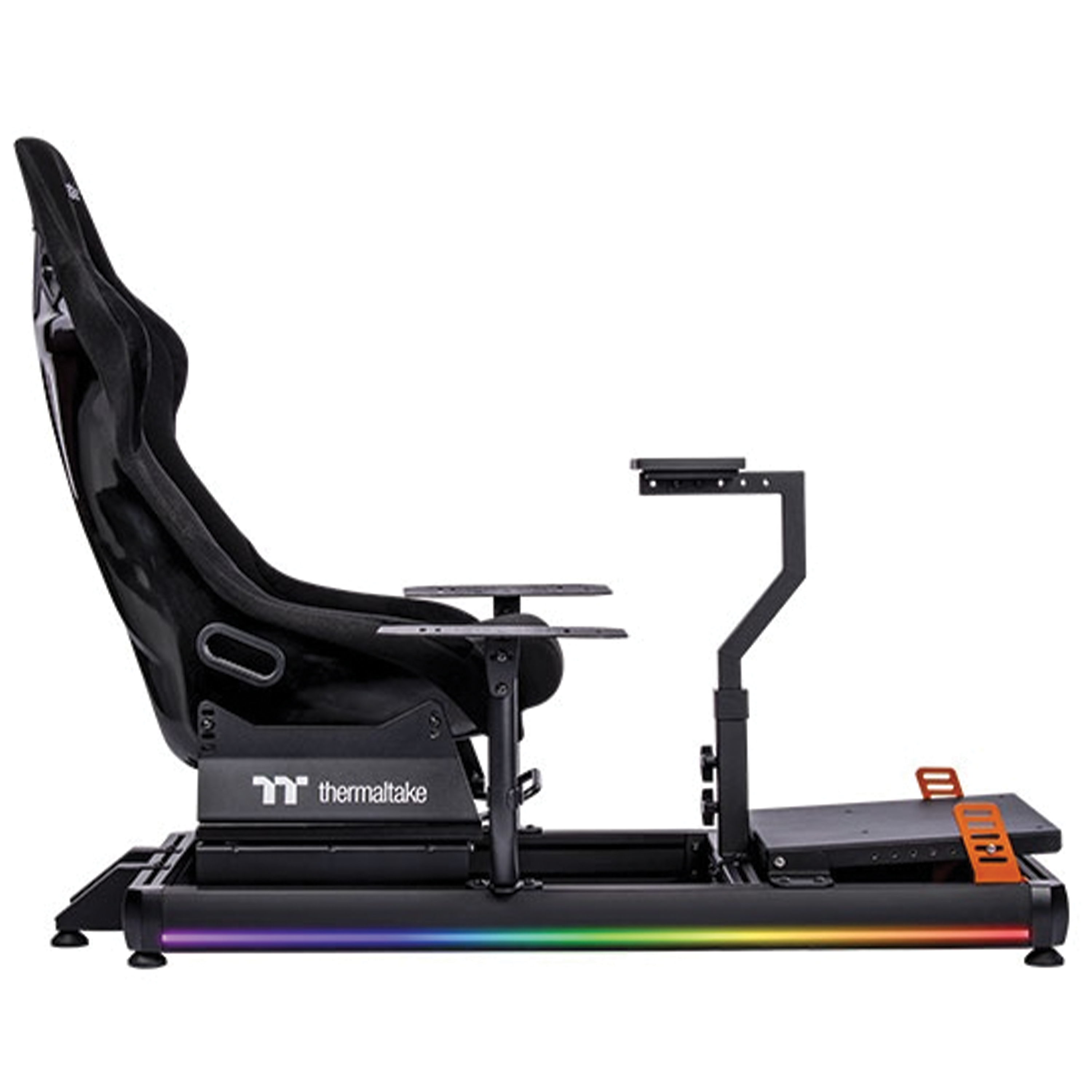 Thermaltake GF500 Flight Simulator Cockpit, Premium Aluminum Profile Rig, Fiberglass Bucket Seat, RGB Lighting, Universal Compatibility | GSC-F50-CPASBB-01 – Buy Online