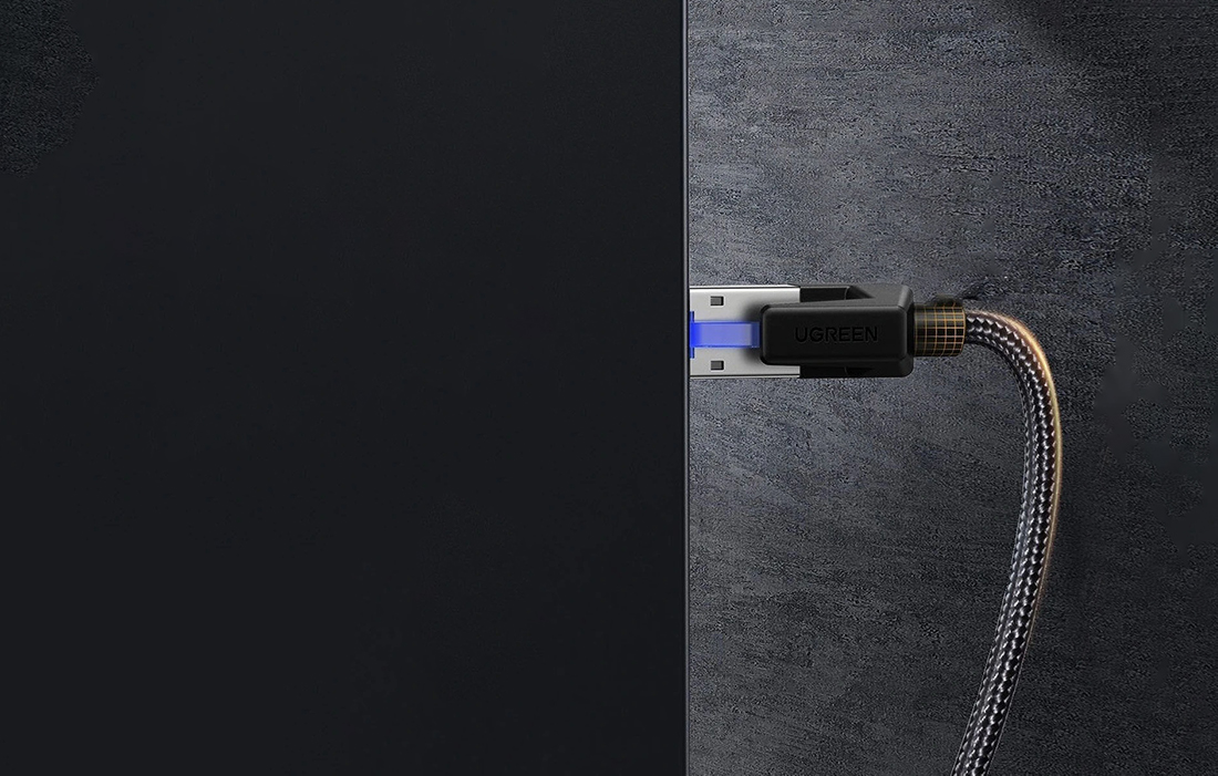 UGREEN Cat8 Shielded Ethernet Cable 2M, 2000MHz 40Gbps Braided Network Cable, RJ45 Modular Plugs | NW153-80431B thumbnail 2