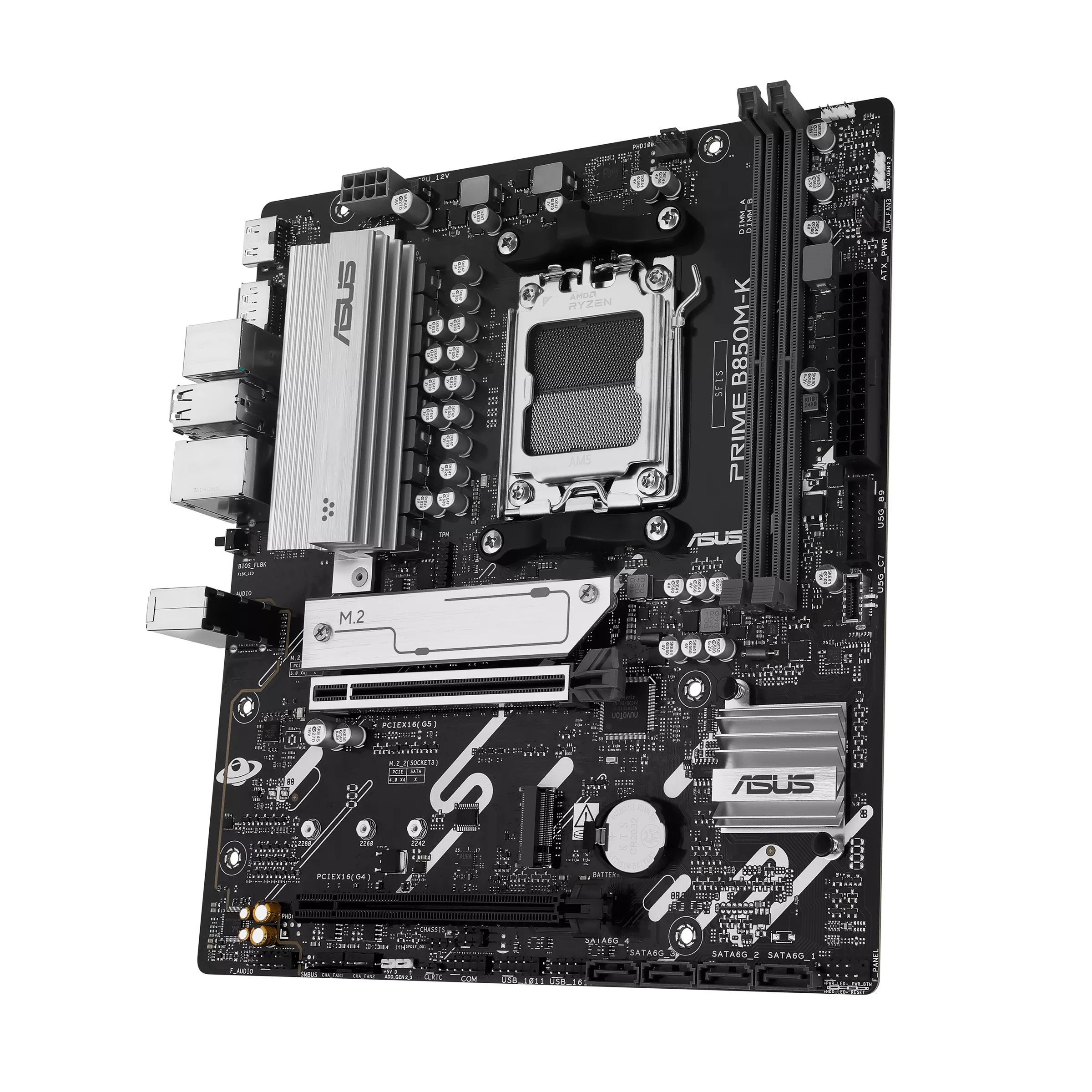 ASUS Prime B850M-K AMD B850 mATX Motherboard, Ryzen AM5 Socket, PCIe 5.0, DDR5 | 90MB1LV0-M0EAY0 thumbnail 4
